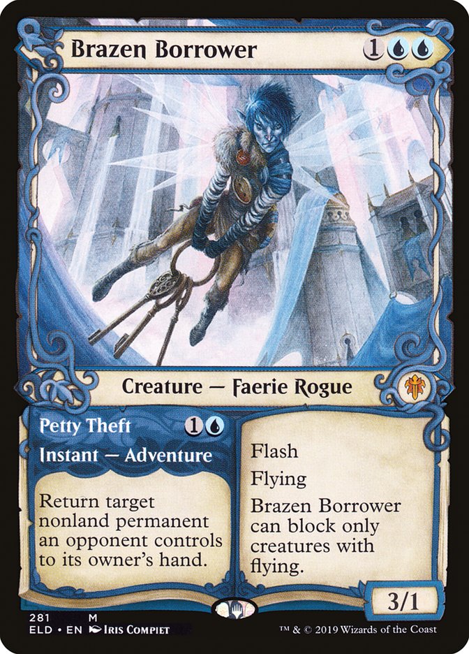 Brazen Borrower // Petty Theft (Showcase) [Throne of Eldraine] | North Game Den