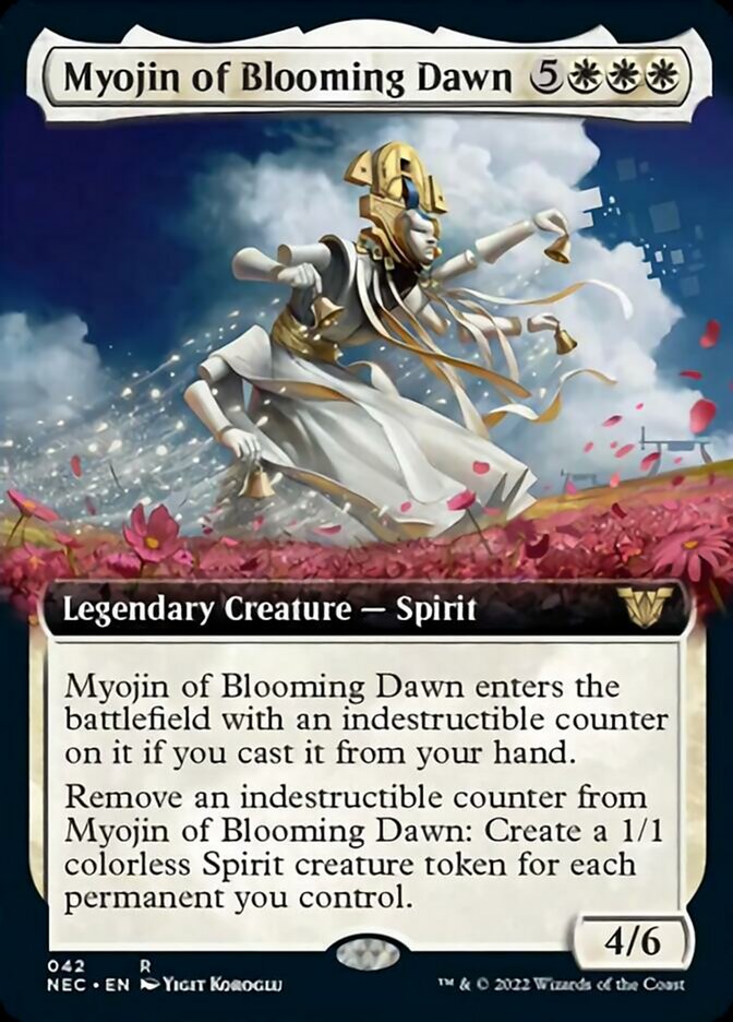 Myojin of Blooming Dawn (Extended) [Kamigawa: Neon Dynasty Commander] | North Game Den