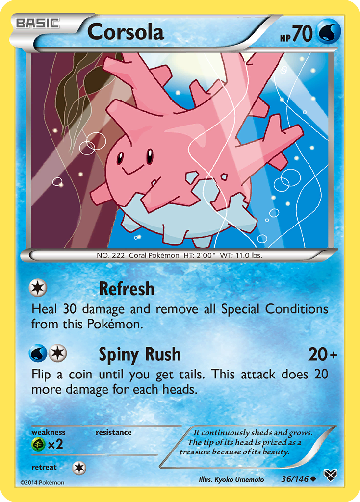 Corsola (36/146) [XY: Base Set] | North Game Den