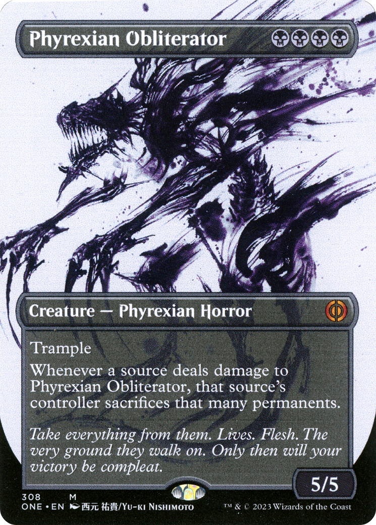 Phyrexian Obliterator (Borderless Ichor) [Phyrexia: All Will Be One] | North Game Den