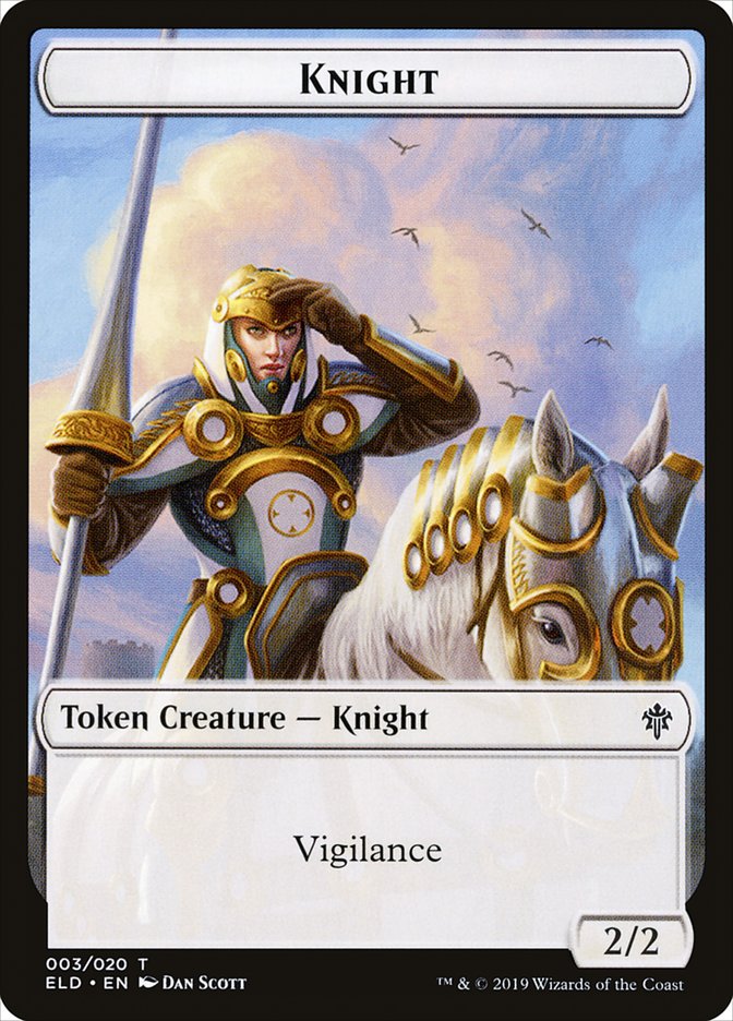 Knight [Throne of Eldraine Tokens] | North Game Den