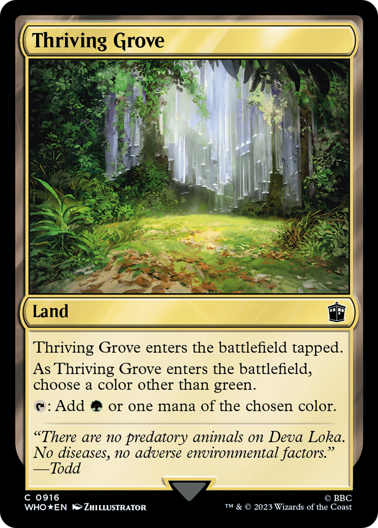 Thriving Grove (Surge Foil) [Doctor Who] | North Game Den