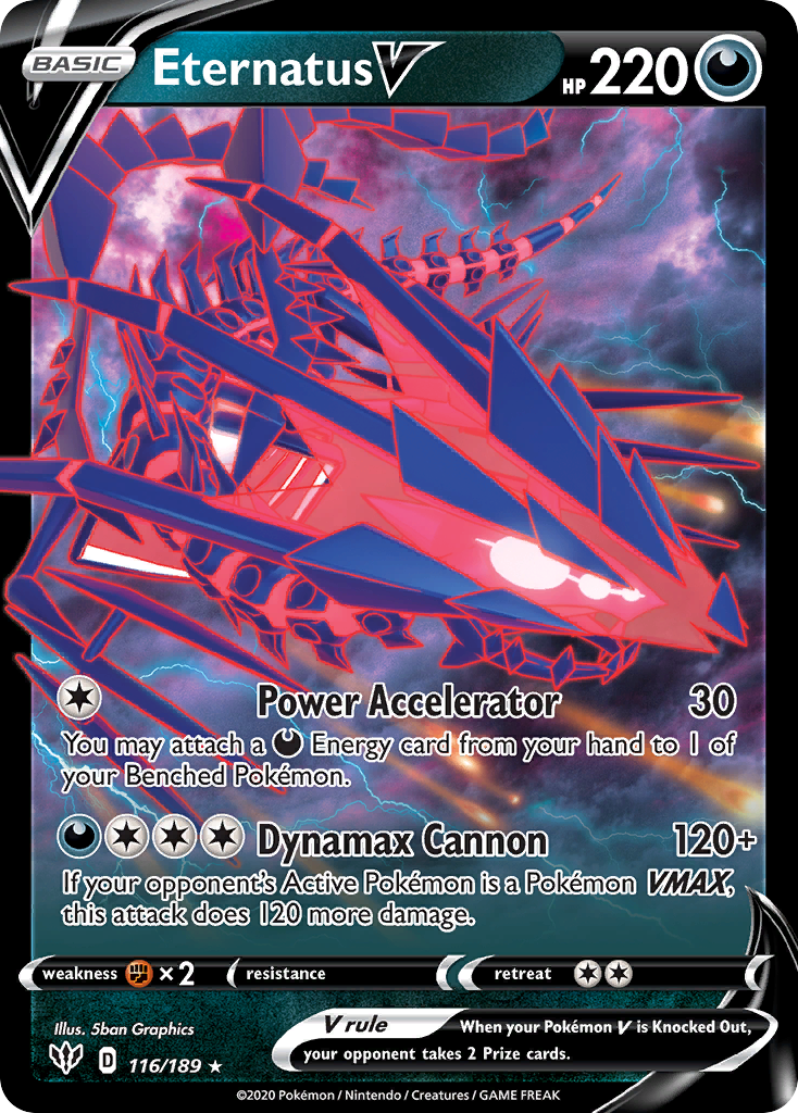 Eternatus V (116/189) (Jumbo Card) [Sword & Shield: Darkness Ablaze] | North Game Den