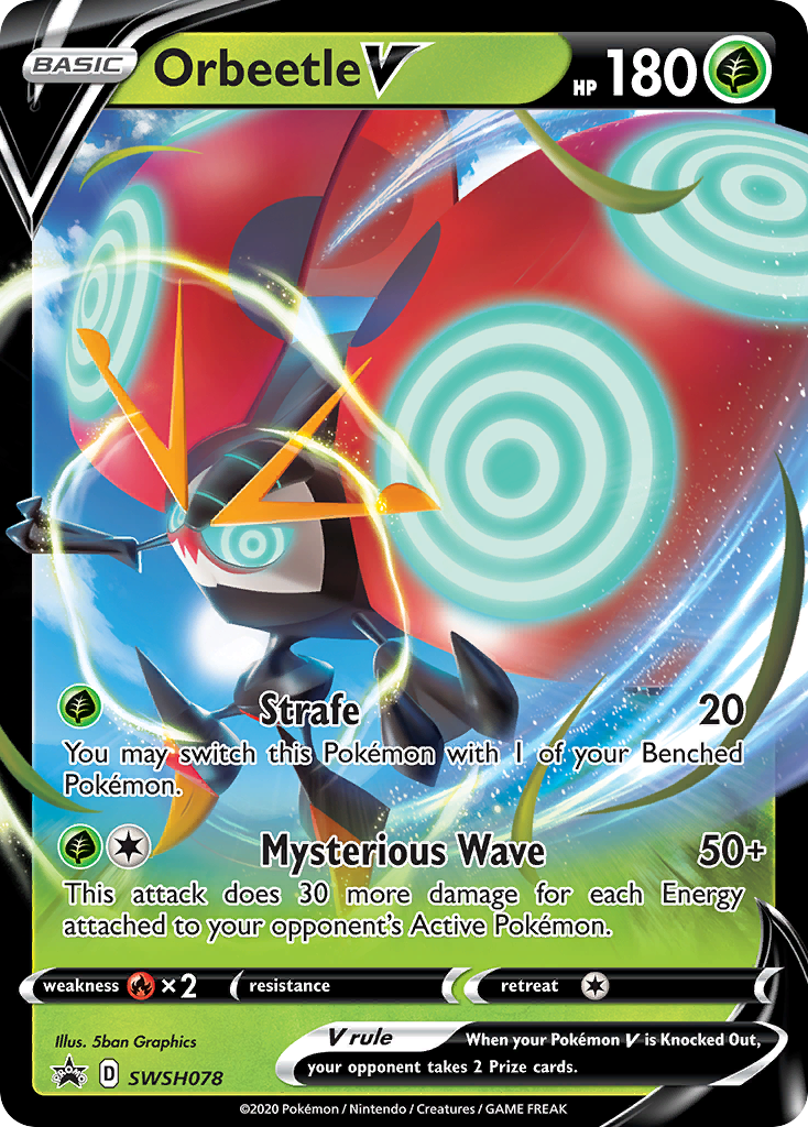 Orbeetle V (SWSH078) (Jumbo Card) [Sword & Shield: Black Star Promos] | North Game Den