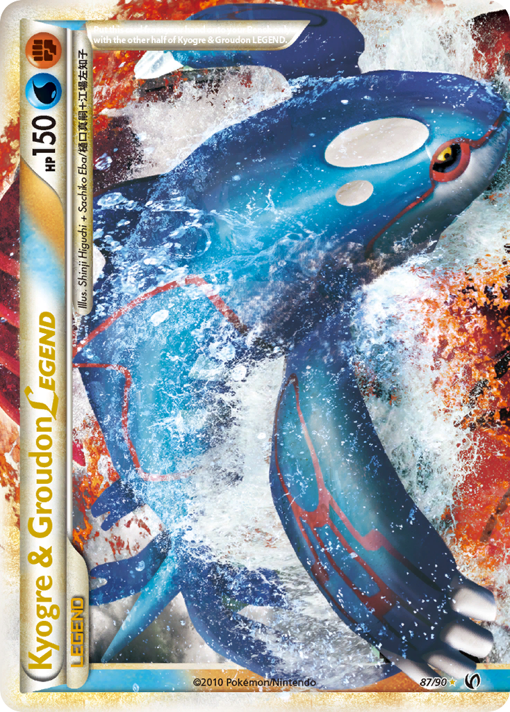 Kyogre & Groudon LEGEND (87/90) [HeartGold & SoulSilver: Undaunted] | North Game Den