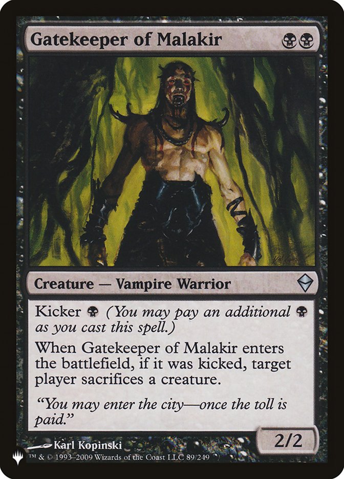 Gatekeeper of Malakir [The List] | North Game Den