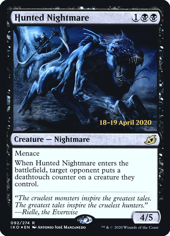 Hunted Nightmare  [Ikoria: Lair of Behemoths Prerelease Promos] | North Game Den