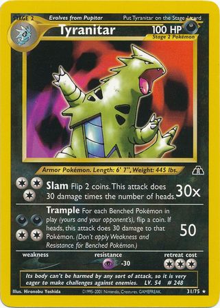 Tyranitar (31/75) [Neo Discovery Unlimited] | North Game Den