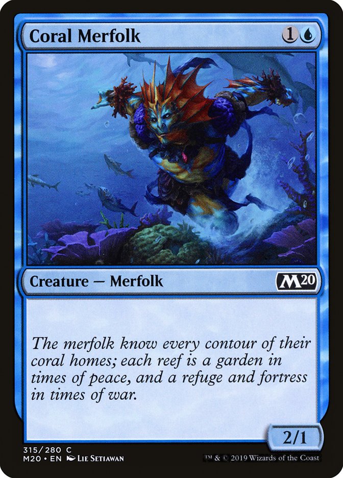 Coral Merfolk [Core Set 2020] | North Game Den