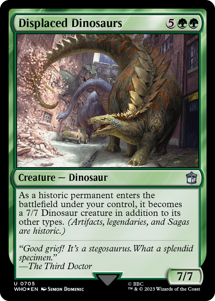 Displaced Dinosaurs (Surge Foil) [Doctor Who] | North Game Den