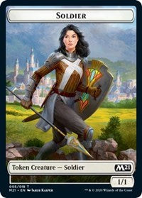 Soldier // Weird Double-sided Token [Core Set 2021 Tokens] | North Game Den