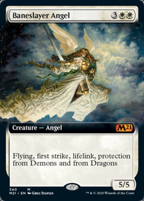 Baneslayer Angel (Extended Art) [Core Set 2021] | North Game Den