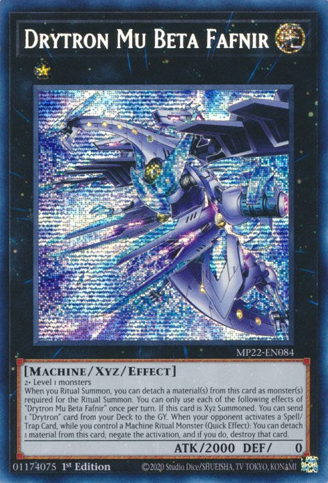 Drytron Mu Beta Fafnir [MP22-EN084] Prismatic Secret Rare | North Game Den