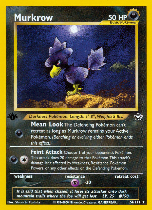 Murkrow (24/111) [Neo Genesis 1st Edition] | North Game Den