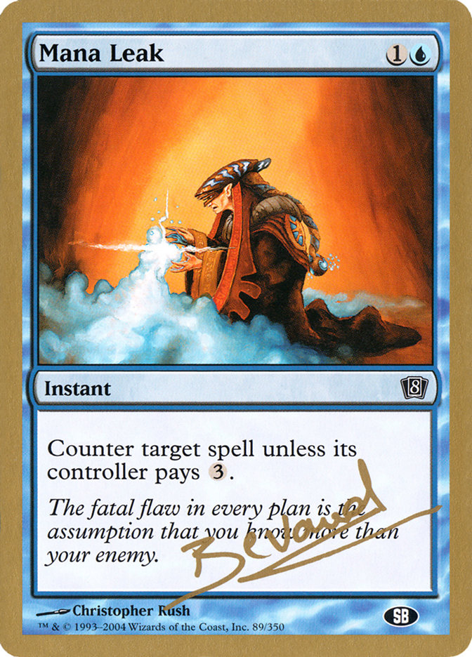 Mana Leak (Manuel Bevand) (SB) [World Championship Decks 2004] | North Game Den