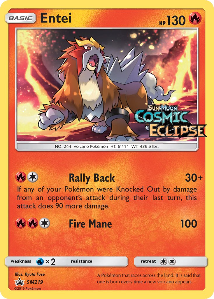 Entei (SM219) [Sun & Moon: Black Star Promos] | North Game Den