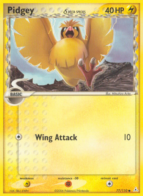 Pidgey (77/110) (Delta Species) [EX: Holon Phantoms] | North Game Den
