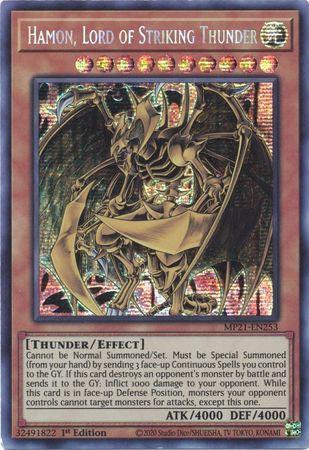 Hamon, Lord of Striking Thunder [MP21-EN253] Prismatic Secret Rare | North Game Den