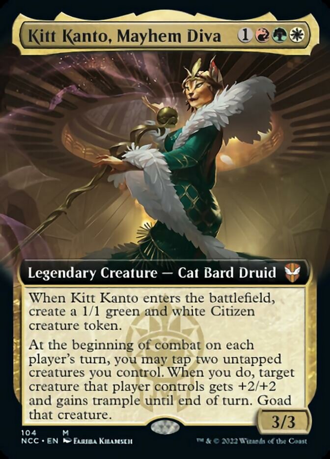 Kitt Kanto, Mayhem Diva (Extended Art) [Streets of New Capenna Commander] | North Game Den