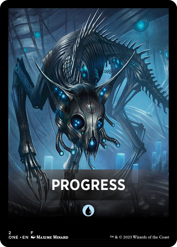 Progress Theme Card [Phyrexia: All Will Be One Tokens] | North Game Den