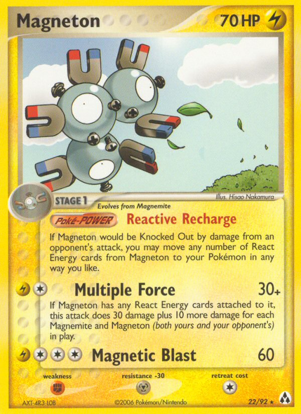 Magneton (22/92) [EX: Legend Maker] | North Game Den