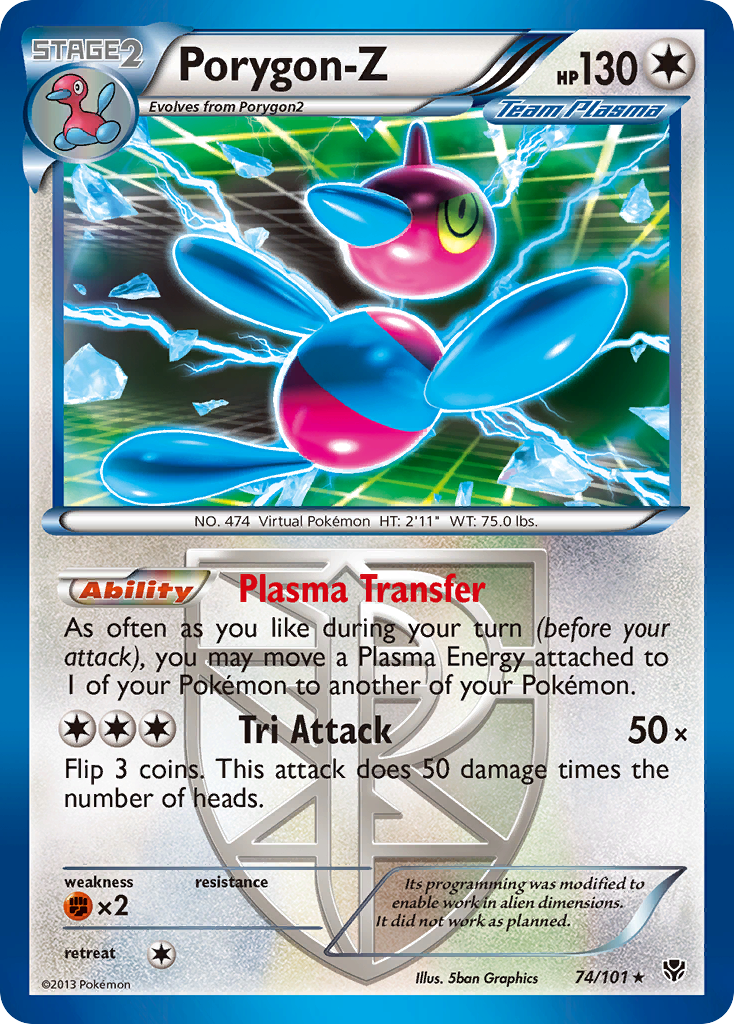 Porygon-Z (74/101) [Black & White: Plasma Blast] | North Game Den