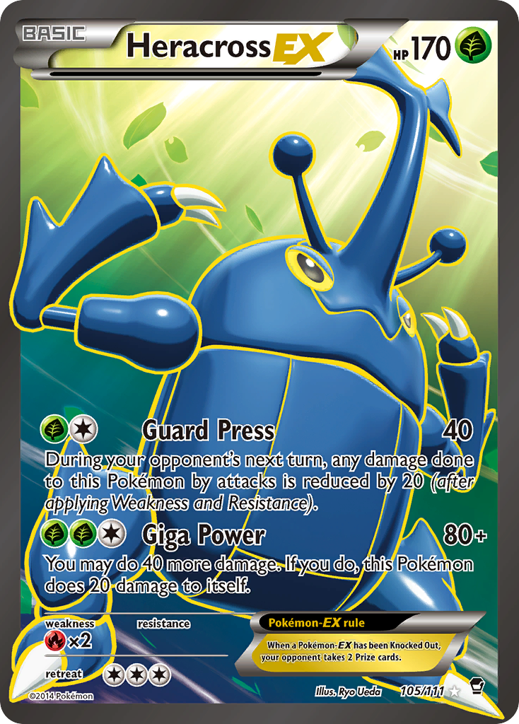 Heracross EX (105/111) [XY: Furious Fists] | North Game Den