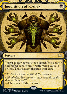 Inquisition of Kozilek (Etched Foil) [Strixhaven Mystical Archive] | North Game Den