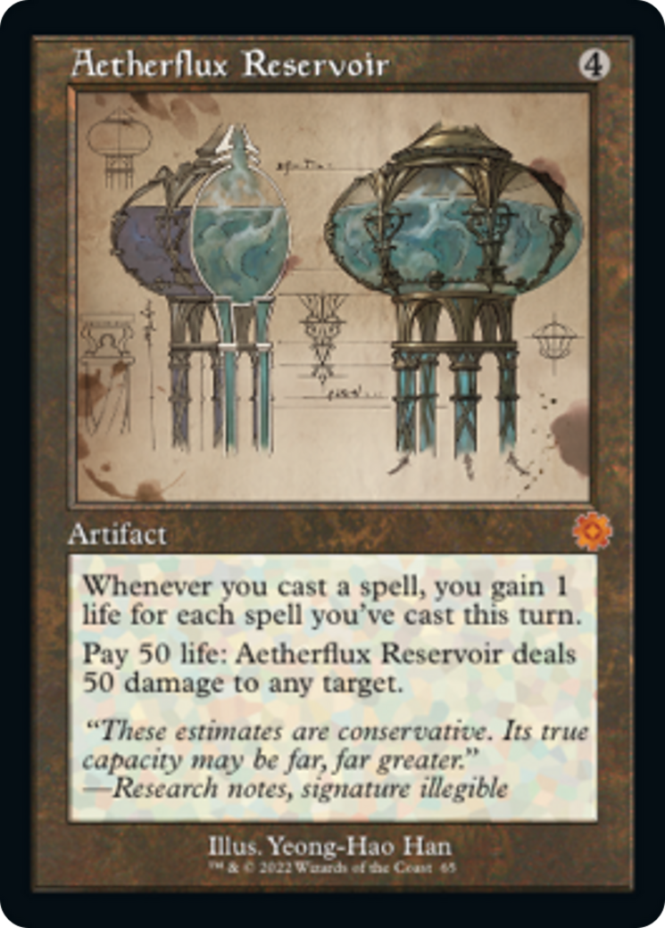 Aetherflux Reservoir (Retro Schematic) [The Brothers' War Retro Artifacts] | North Game Den