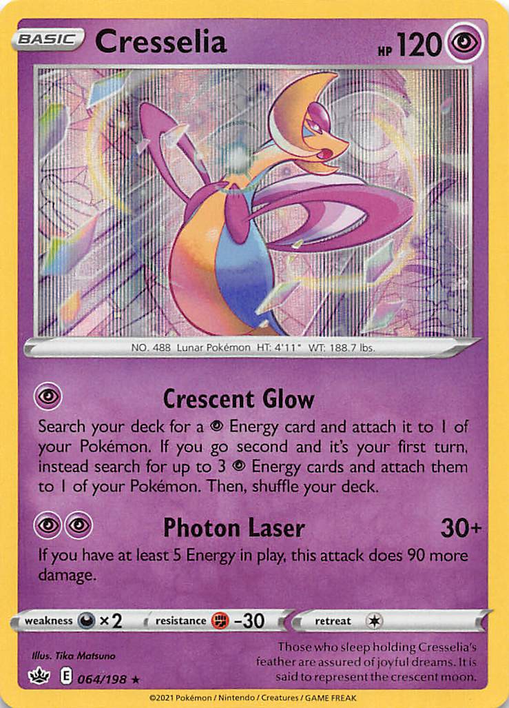 Cresselia (064/198) [Sword & Shield: Chilling Reign] | North Game Den