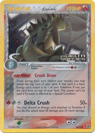 Tyranitar (16/113) (Delta Species) (Stamped) [EX: Delta Species] | North Game Den