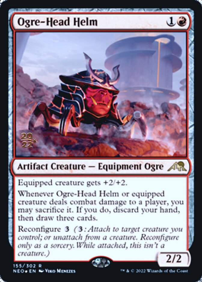 Ogre-Head Helm [Kamigawa: Neon Dynasty Prerelease Promos] | North Game Den