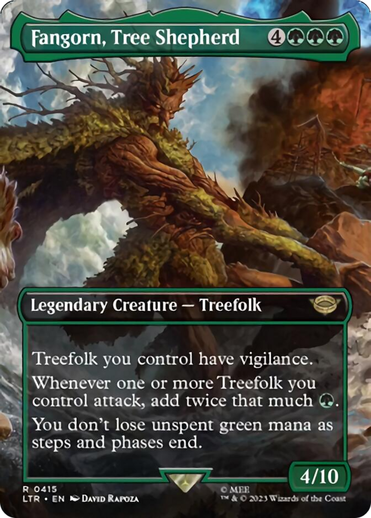Fangorn, Tree Shepherd (Borderless Alternate Art) [The Lord of the Rings: Tales of Middle-Earth] | North Game Den