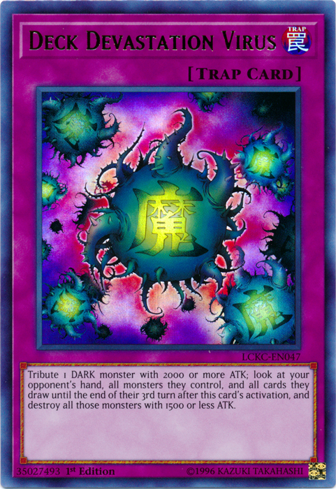 Deck Devastation Virus [LCKC-EN047] Ultra Rare | North Game Den
