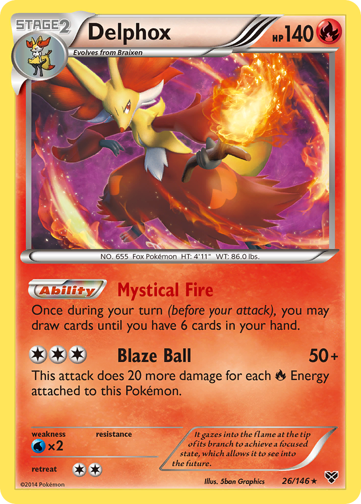 Delphox (26/146) [XY: Base Set] | North Game Den