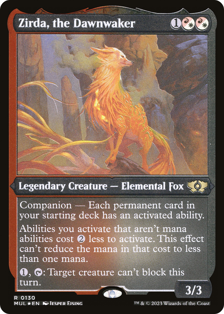 Zirda, the Dawnwaker (Foil Etched) [Multiverse Legends] | North Game Den