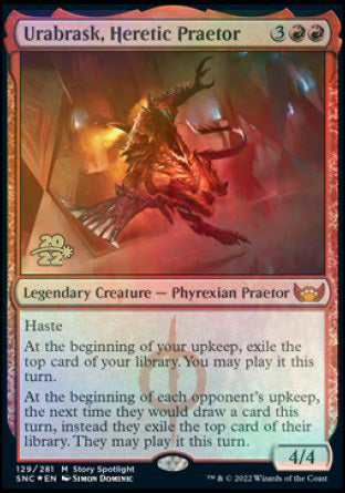 Urabrask, Heretic Praetor [Streets of New Capenna Prerelease Promos] | North Game Den