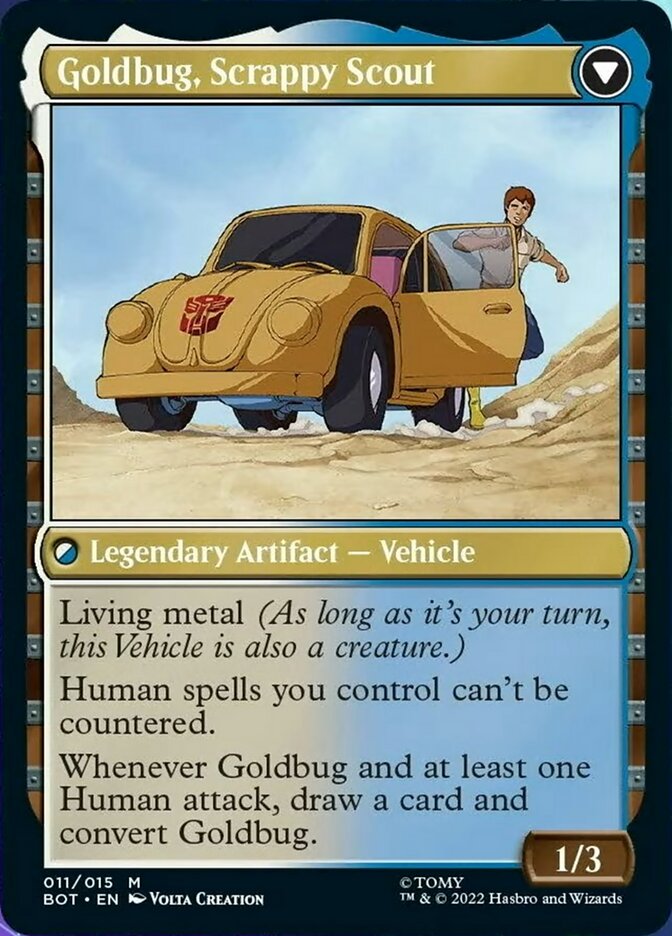 Goldbug, Humanity's Ally // Goldbug, Scrappy Scout [Universes Beyond: Transformers] | North Game Den