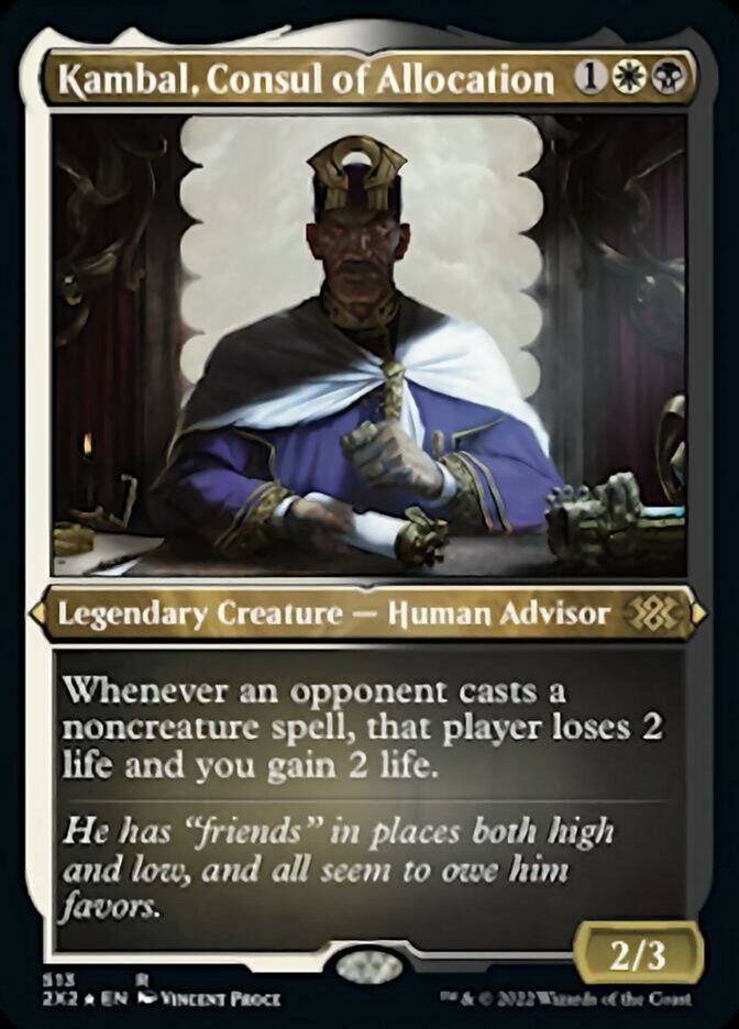 Kambal, Consul of Allocation (Foil Etched) [Double Masters 2022] | North Game Den