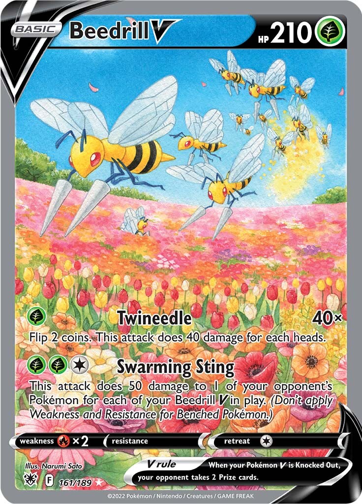 Beedrill V (161/189) [Sword & Shield: Astral Radiance] | North Game Den