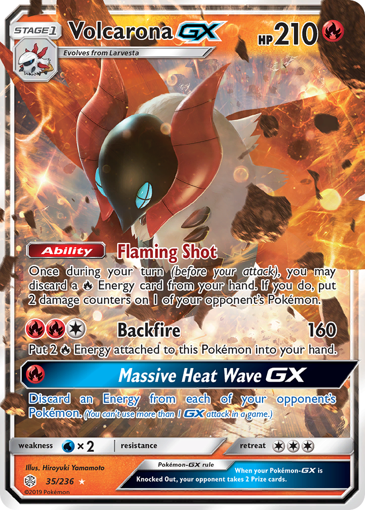 Volcarona GX (35/236) [Sun & Moon: Cosmic Eclipse] | North Game Den