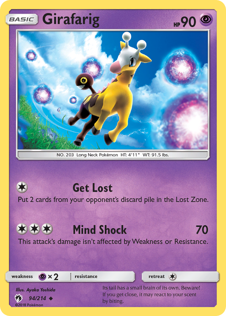 Girafarig (94/214) [Sun & Moon: Lost Thunder] | North Game Den