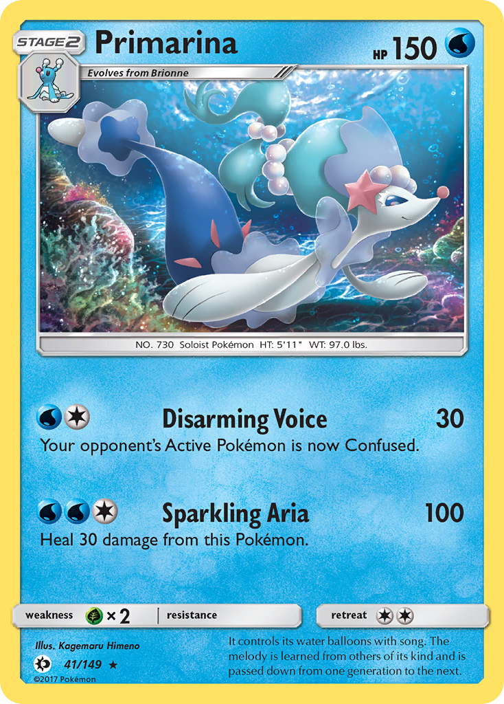 Primarina (41/149) [Sun & Moon: Base Set] | North Game Den