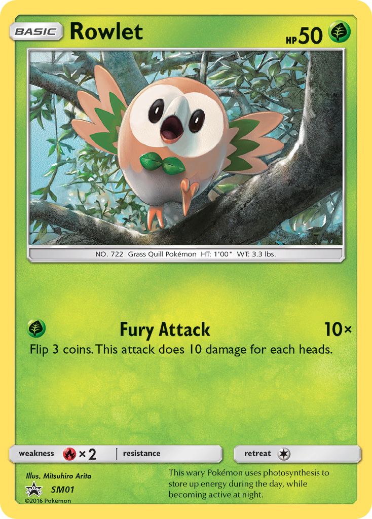 Rowlet (SM01) [Sun & Moon: Black Star Promos] | North Game Den