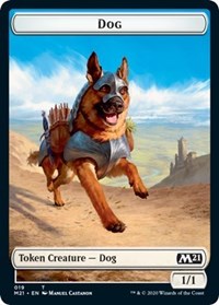 Dog // Weird Double-sided Token [Core Set 2021 Tokens] | North Game Den