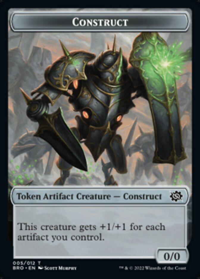 Thopter // Construct (005) Double-Sided Token [The Brothers' War Tokens] | North Game Den