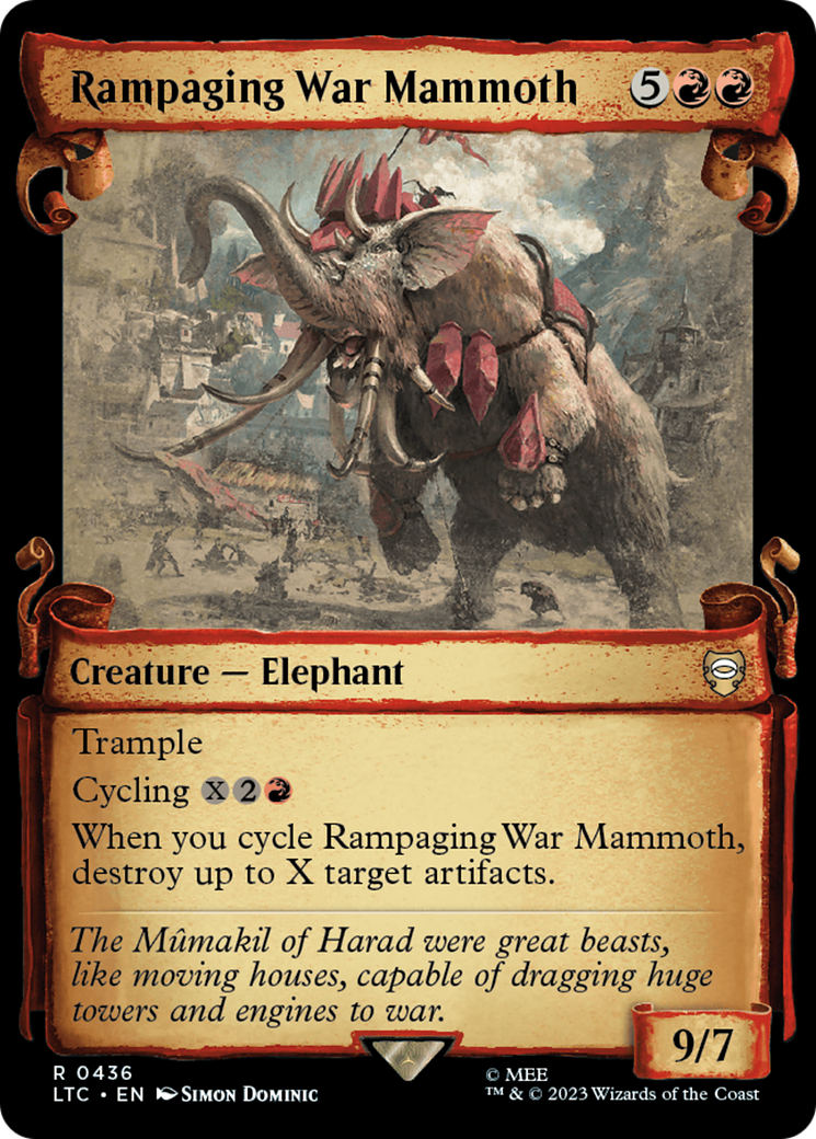 Rampaging War Mammoth [The Lord of the Rings: Tales of Middle-Earth Commander Showcase Scrolls] | North Game Den