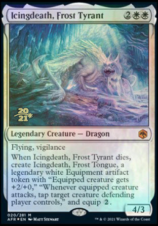 Icingdeath, Frost Tyrant [Dungeons & Dragons: Adventures in the Forgotten Realms Prerelease Promos] | North Game Den