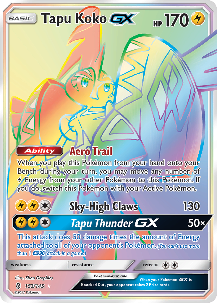 Tapu Koko GX (153/145) [Sun & Moon: Guardians Rising] | North Game Den