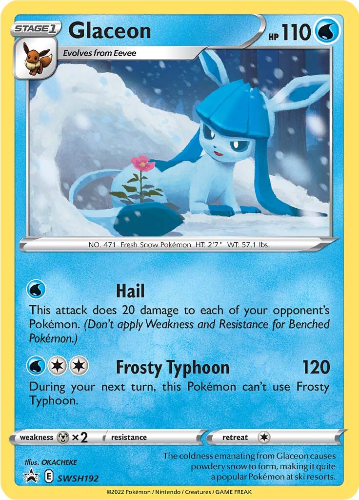 Glaceon (SWSH192) [Sword & Shield: Black Star Promos] | North Game Den